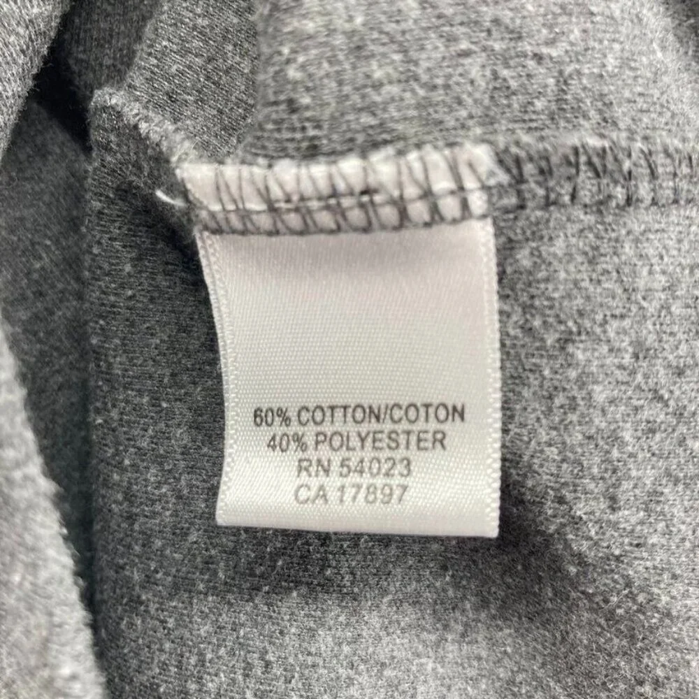 Banana Republic Mens 1/4 Sweatshirt Size Medium Gray Long Sleeve Mock Neck‎